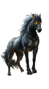 Horse-Wolf Hybrid Vinyl Car Decal Sticker – Waterproof & UV-Resistant 8"