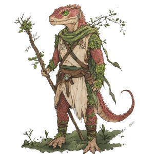 Lizardfolk Druid Vinyl Car Decal Sticker – Waterproof & UV-Resistant 8" Lizardfolk Druid Vinyl Car Decal Sticker – Waterproof & UV-Resistant 8"
