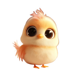 Cute Baby Chick Vinyl Car Decal Sticker – Waterproof & UV-Resistant 8"