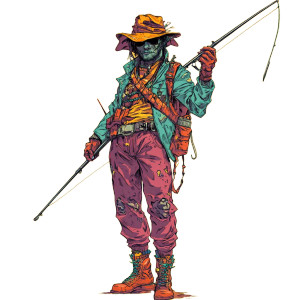 Pimp Fisherman Vinyl Car Decal Sticker – Waterproof & UV-Resistant 8"