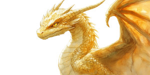 Young Gold Dragon Vinyl Car Decal Sticker – Waterproof & UV-Resistant 8"
