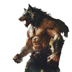 Wolfman Howling Vinyl Car Decal Sticker – Waterproof & UV-Resistant 8"