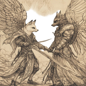 Epic Warrior Standoff Vinyl Car Decal Sticker – Waterproof & UV-Resistant 8"