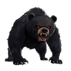Angry Cartoon Bear Vinyl Car Decal Sticker – Waterproof & UV-Resistant 8" Angry Cartoon Bear Vinyl Car Decal Sticker – Waterproof & UV-Resistant 8"