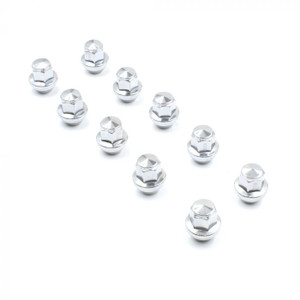 Chrome Plated Acorn Lug Nuts | Corrosion Resistant | Set of 10 Chrome Plated Acorn Lug Nuts | Corrosion Resistant | Set of 10