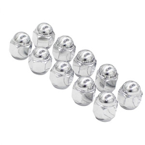 Enhance Your Wheel Style | 12x1.25 Lug Nuts | Set Of 10 | Chrome Plated Enhance Your Wheel Style | 12x1.25 Lug Nuts | Set Of 10 | Chrome Plated