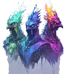 Lovecraftian Knight Rooster Vinyl Car Decal Sticker – Waterproof & UV-Resistant 8"