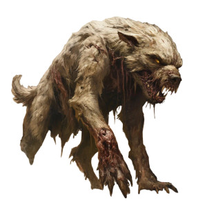 Rotting Canine Creature Vinyl Car Decal Sticker – Waterproof & UV-Resistant 8"