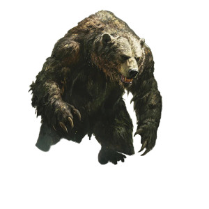 Mythical Dire Bear Vinyl Car Decal Sticker – Waterproof & UV-Resistant 8"