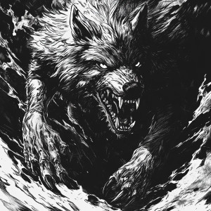 Menacing Berserk Wolf Vinyl Car Decal Sticker – Waterproof & UV-Resistant 8"