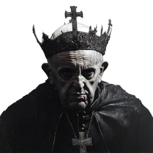 Metal Pope Francis Vinyl Car Decal Sticker – Waterproof & UV-Resistant 8"