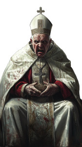 Angry Pope V2 Vinyl Car Decal Sticker – Waterproof & UV-Resistant 8" Angry Pope V2 Vinyl Car Decal Sticker – Waterproof & UV-Resistant 8"