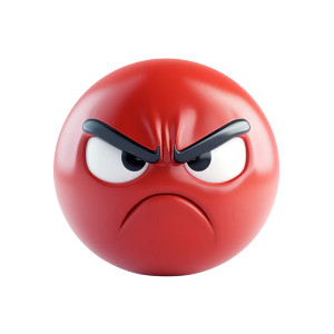 Angry Red Emoji Vinyl Car Decal Sticker – Waterproof & UV-Resistant 8" Angry Red Emoji Vinyl Car Decal Sticker – Waterproof & UV-Resistant 8"