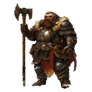 Dwarf Warrior V6 Vinyl Car Decal Sticker – Waterproof & UV-Resistant 8"