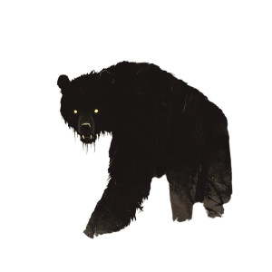 Shadow Bear Stalker Vinyl Car Decal Sticker – Waterproof & UV-Resistant 8"