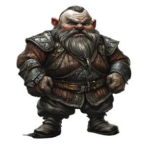 Dark Magic Dwarf Vinyl Car Decal Sticker – Waterproof & UV-Resistant 8"