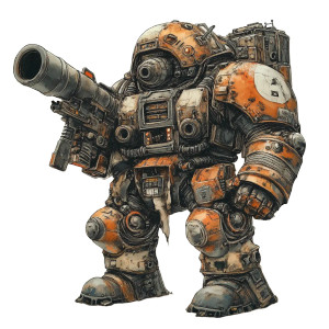 Fantasy Robot Dwarfs Vinyl Car Decal Sticker – Waterproof & UV-Resistant 8"