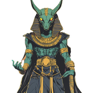 Multidimensional Egyptian Ra Vinyl Car Decal Sticker – Waterproof & UV-Resistant 8"