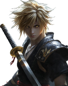 Golden-Eyed Magic Warrior V2 Vinyl Car Decal Sticker – Waterproof & UV-Resistant 8"