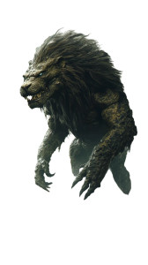 Lion-Croc Hybrid Vinyl Car Decal Sticker – Waterproof & UV-Resistant 8"