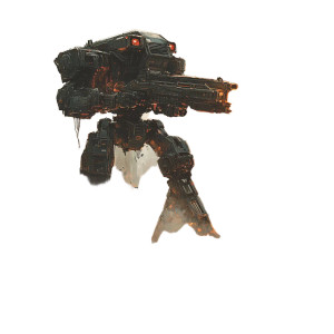 Urban Combat Robot Vinyl Car Decal Sticker – Waterproof & UV-Resistant 8"