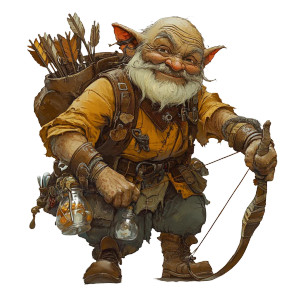 Smiley Fantasy Dwarf Vinyl Car Decal Sticker – Waterproof & UV-Resistant 8"