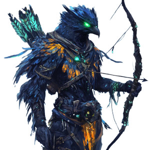 Feathered Humanoid Archer Vinyl Car Decal Sticker – Waterproof & UV-Resistant 8" Feathered Humanoid Archer Vinyl Car Decal Sticker – Waterproof & UV-Resistant 8"