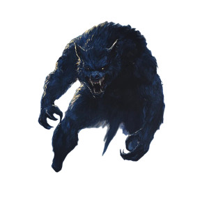 Large Werewolf Vinyl Car Decal Sticker – Waterproof & UV-Resistant 8"