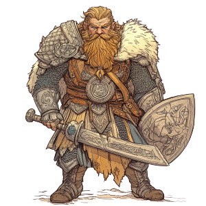 Paladin Dwarf Vinyl Car Decal Sticker – Waterproof & UV-Resistant 8" Paladin Dwarf Vinyl Car Decal Sticker – Waterproof & UV-Resistant 8"