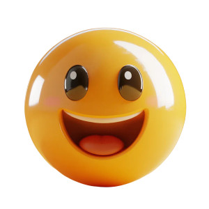 3D Emoji Face V3 Vinyl Car Decal Sticker – Waterproof & UV-Resistant 8"