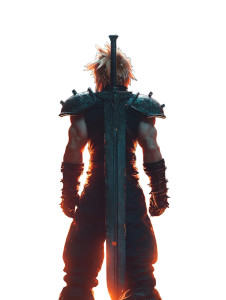 Gothic Cloud Strife Vinyl Car Decal Sticker – Waterproof & UV-Resistant 8"