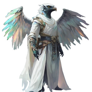 Aarakocra Cleric V2 Vinyl Car Decal Sticker – Waterproof & UV-Resistant 8"