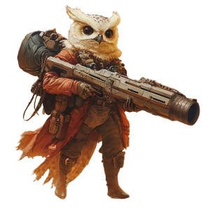 Owl Hunter Vinyl Car Decal Sticker – Waterproof & UV-Resistant 8"