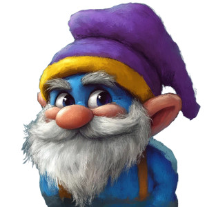 Papa Smurf Waluigi Vinyl Car Decal Sticker – Waterproof & UV-Resistant 8"