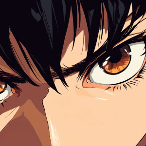 Mad Anime Eyes Vinyl Car Decal Sticker – Waterproof & UV-Resistant 8"