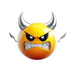 Angry Devil Emoji Vinyl Car Decal Sticker – Waterproof & UV-Resistant 8" Angry Devil Emoji Vinyl Car Decal Sticker – Waterproof & UV-Resistant 8"