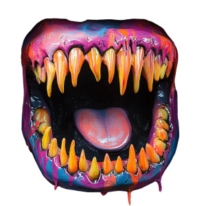 Demonic Monster Mouth Vinyl Car Decal Sticker – Waterproof & UV-Resistant 8" Demonic Monster Mouth Vinyl Car Decal Sticker – Waterproof & UV-Resistant 8"