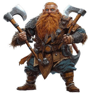 Dwarf Pit Fighter Vinyl Car Decal Sticker – Waterproof & UV-Resistant 8"