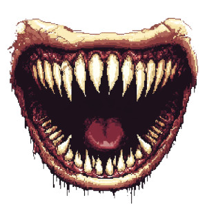 Pixel Art Smile Vinyl Car Decal Sticker – Waterproof & UV-Resistant 8"