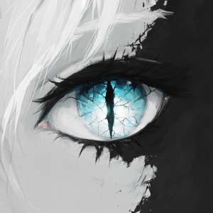 Demon Anime Eyes Vinyl Car Decal Sticker – Waterproof & UV-Resistant 8"