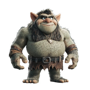 Fantasy Troll Character Vinyl Car Decal Sticker – Waterproof & UV-Resistant 8"
