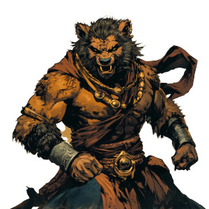 Bearlike Rakshasa Vinyl Car Decal Sticker – Waterproof & UV-Resistant 8"