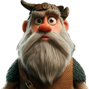 Silly Viking Man Vinyl Car Decal Sticker – Waterproof & UV-Resistant 8"