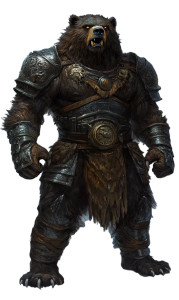 Bear-Like Warrior Vinyl Car Decal Sticker – Waterproof & UV-Resistant 8"