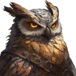 Fantasy Owlman Fighter Vinyl Car Decal Sticker – Waterproof & UV-Resistant 8" Fantasy Owlman Fighter Vinyl Car Decal Sticker – Waterproof & UV-Resistant 8"