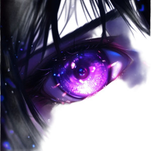 Anime Girl'S Eye Vinyl Car Decal Sticker – Waterproof & UV-Resistant 8"