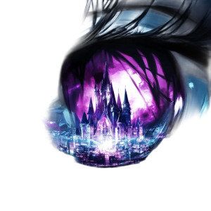 Castle Eye Reflection Vinyl Car Decal Sticker – Waterproof & UV-Resistant 8"