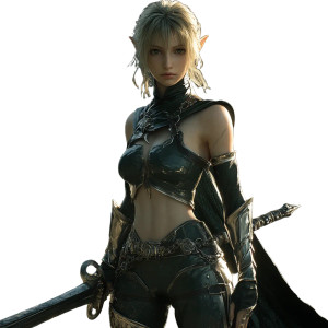 Elf Warrior V2 Vinyl Car Decal Sticker – Waterproof & UV-Resistant 8"