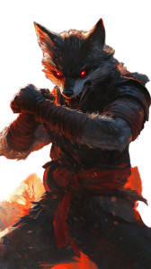 Fierce Anthro Fox Vinyl Car Decal Sticker – Waterproof & UV-Resistant 8"