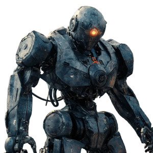 Robot Warrior V2 Vinyl Car Decal Sticker – Waterproof & UV-Resistant 8"